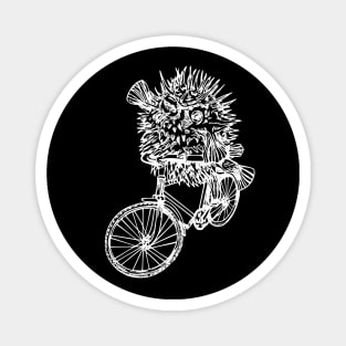 SEEMBO Puffer Fish Cycling Bicycle Bicycling Biking Riding Bike Magnet